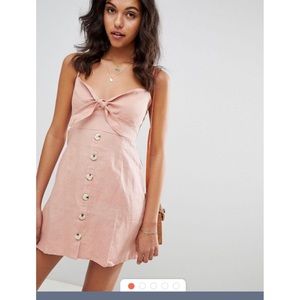 Faithfull the Brand rodeo tied  linen dress